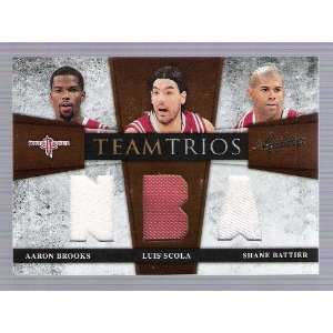 Absolute Memorabilia   Team Trios   Aaron Brooks, Luis Scola & Shane 