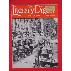 Adolf Hitler Fuehrer April 4 1936 Literary Digest Magazine Matted 11 X 