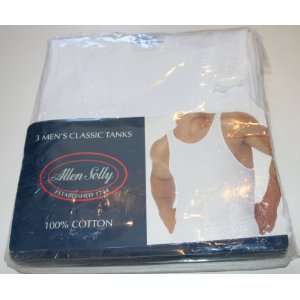  Allen Solly Mens Classic Tanks 3 Pack Size XL White 