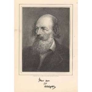  1902 Poet Alfred Lord Tennyson 