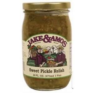 Jake & Amos Sweet Pickle Relish, 16 oz  Grocery & Gourmet 