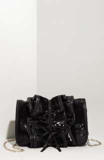 RED Valentino Ruffled Leather Clutch  