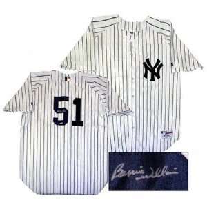 Bernie Williams New York Yankees Autographed Pinstripe Jersey