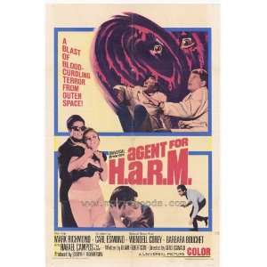  Agent for HARM (1966) 27 x 40 Movie Poster Style A