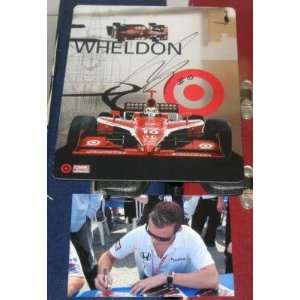  Dan Wheldon Indianapolis 500 Champion SIGNED Plaque Card 