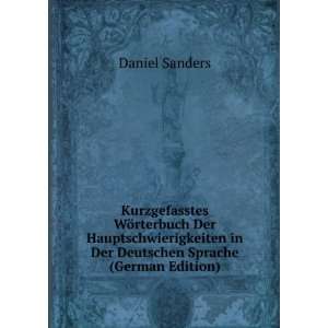   Sprache (German Edition) (9785877920712) Daniel Sanders Books
