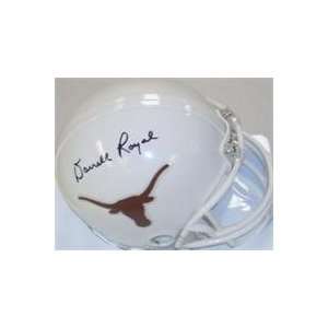  Darrell Royal autographed Football Mini Helmet (Texas 