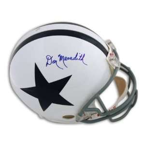  Don Meredith Autographed Helmet   White Throwback Proline 