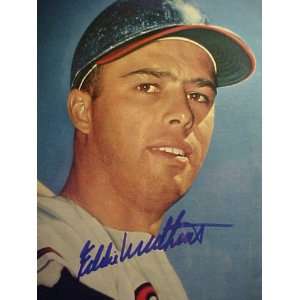 Eddie Mathews Milwaukee Braves Autographed 11 x 14 Professionally 