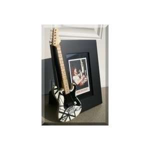  Van Halen/Eddie No.3 Wht Blk Guitar Photo Frame 4x6 