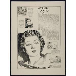  1933 Myrna Loy Edmund Lowe Actor Movie Film Star 