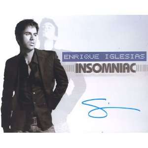 Enrique Iglesias Insomniac CD along with Autographed Promo Poster 