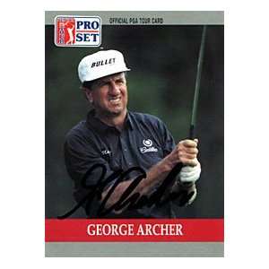 George Archer Autographed / Signed 1990 Pro Set Card