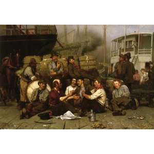     John George Brown   24 x 16 inches   The Longshoremens Noon