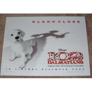  102 Dalmatians   Glenn Close   Original Mini Movie Poster 