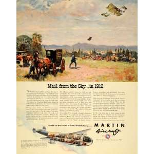  1940 Ad Glenn L. Martin Aircraft Stratosphere Liner 