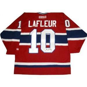 Guy LaFleur Montreal Canadiens Autographed Red Jersey