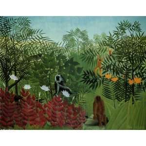  Hand Made Oil Reproduction   Henri Rousseau   32 x 24 