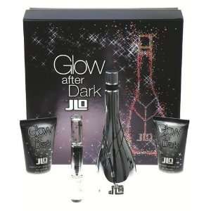 Glow After Dark by Jennifer Lopez for Women   4 Pc Gift Set 3.4oz EDT 