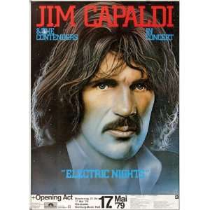 Jim Capaldi   Electric Nights 1979   CONCERT   POSTER from GERMANY