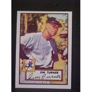 Jim Turner (D) New York Yankees #373 1952 Topps Reprint Series 