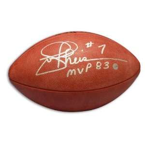Joe Theismann Signed Ball   w 83 MVP   Autographed Footballs