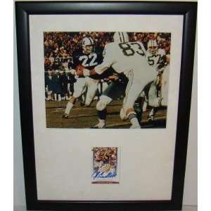  NEW JOHN CAPPELLETTI SIGNED Suede Framed Display Sports 