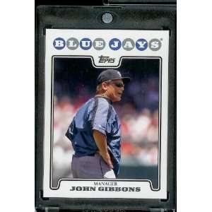 2008 Topps # 556 John Gibbons   Toronto Blue Jays   MLB 
