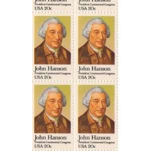 John Hanson Set of 4 x 20 Cent US Postage Stamps NEW Scot 1941