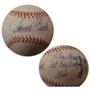 Johnny Bench Inscribed SIGNED Baseball IRONCLAD & MLB   Autographed 