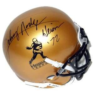Johnny Rodgers Signed Mini Helmet   Authentic