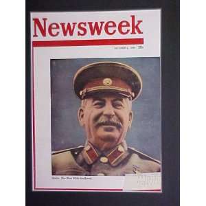 Joseph Stalin Man With The Bomb October 3, 1949 Newsweek Magazine 