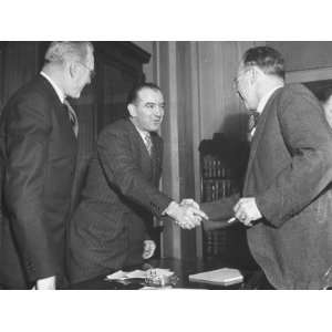  Sen Joseph R. McCarthy Shaking Hands with a Person at the 