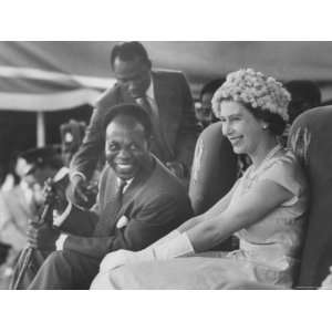  Queen Elizabeth II with Kwame Nkrumah During Her Visit to 