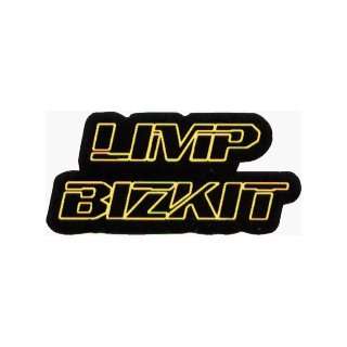 Limp Bizkit   Small Yellow on Black Logo   Sticker / Decal