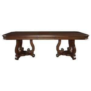  Louis Philippe Trestle Table Cherry by Bassett Furniture 