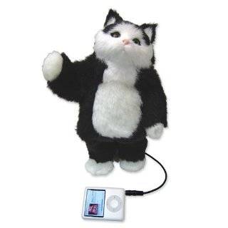 Mi Pet Plush Black & White Kitten Dancing  Speaker by goldia
