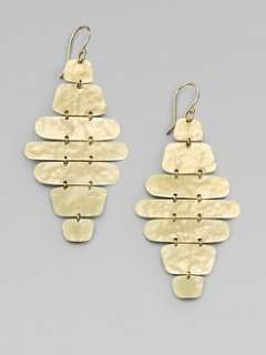 Ippolita   18K Yellow Gold Crinkle Cascade Earrings