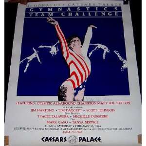 Mary Lou Retton Autographed 1985 Las Vegas Gymnastics Poster (Sports 