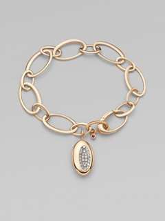 Roberto Coin   Diamond and 18K Rose Gold Bracelet