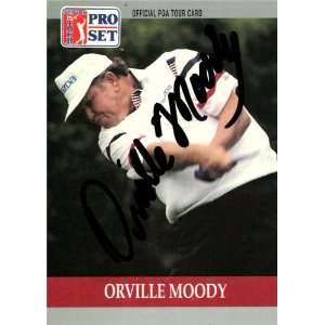 Orville Moody Autographed/Hand Signed 1990 Pro Set Card