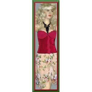   Cotton Pamela Brown Pink Print Cotton Skirt size 10 