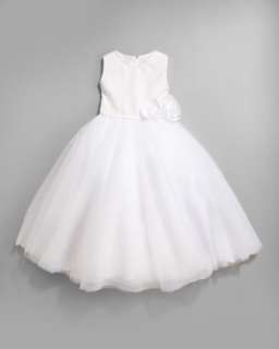 Sequin Tulle Skirt Dress, Ivory, Size 2 10