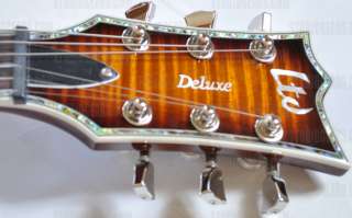 ESP LTD Deluxe EC 1000 ASB Guitar in Amber Sunburst  