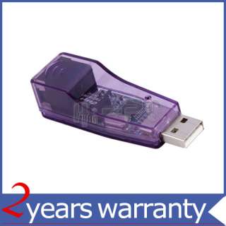 ETHERNET NETWORK ADAPTER USB TO LAN RJ45 CARD PURPLE  