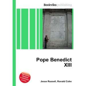  Pope Benedict XIII Ronald Cohn Jesse Russell Books