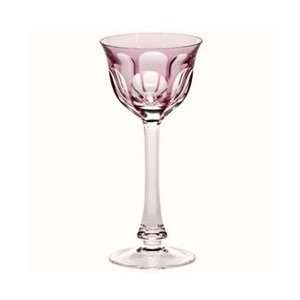  Moser Crystal Lady Hamilton Rose Hock Wine Glass Kitchen 