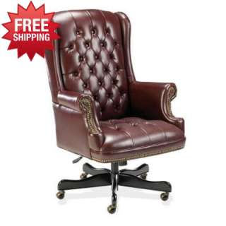   Traditional Executive Swivel Chair   Leather Office Chairs   LL  