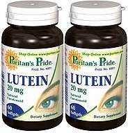 2X LUTEIN 20 Mg Softgels Eye Health Vision Cataracts Macular 