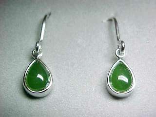 Stunning Real JADE  Earrings Natural UNTREATED Canada Solid BC 